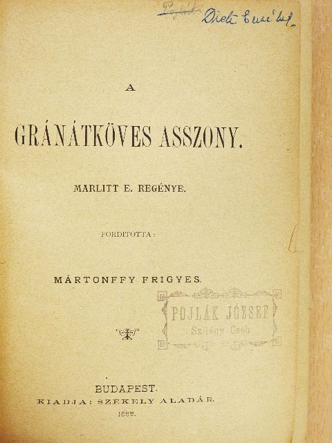 Eugenie Marlitt - A gránátköves asszony [antikvár]