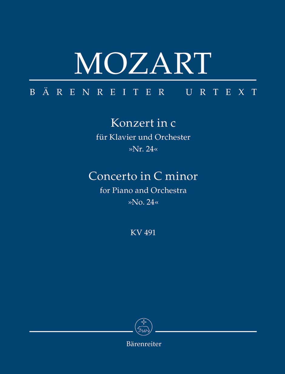 MOZART, W,A, - KNZERT IN c FÜR KLAVIER UND ORCHESTER "NR.24" KV 491 TASCHENPARTITUR