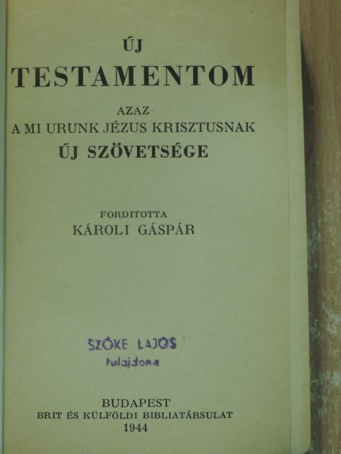 Új Testamentom [antikvár]