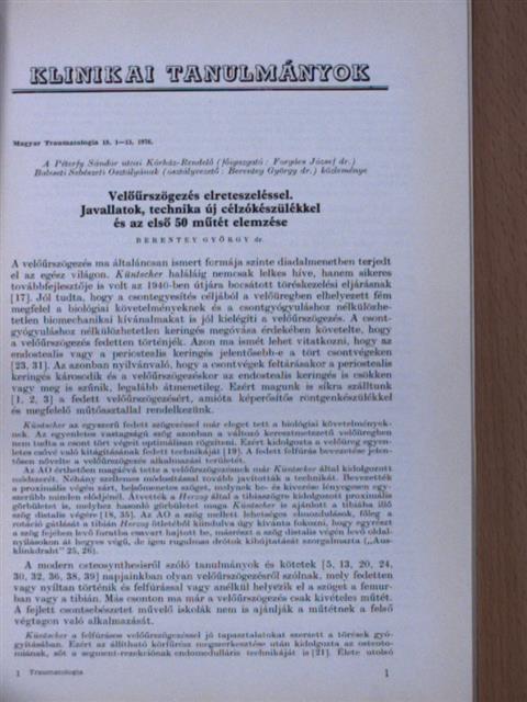 Dr. Berentey György - Velőűrszögezés elreteszeléssel [antikvár]