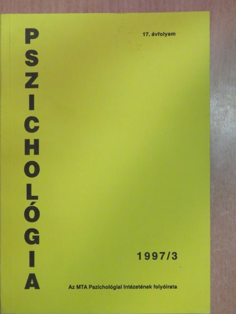 Halász László - Pszichológia 1997/3. [antikvár]
