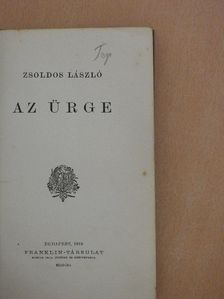 Zsoldos László - Az ürge [antikvár]