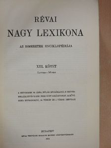 Révai nagy lexikona 13. (töredék) [antikvár]