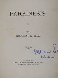Kölcsey Ferencz - Parainesis [antikvár]