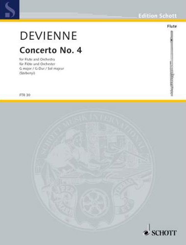 DEVIENNE - CONCERTO NO.4 FOR FLUTE AND ORCHESTRA G MAJOR (SZEBENYI) PIANO REDUCTION (SULYOK)