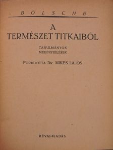 Bölsche - A természet titkaiból [antikvár]