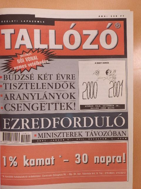 Tallózó 2001. (nem teljes évfolyam) I-II. [antikvár]