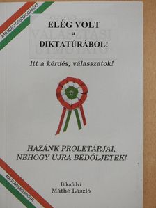 Bikafalvi Máthé László - 2002-es választási útmutató - felülmatricázva (dedikált példány) [antikvár]
