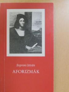 Soproni István - Aforizmák [antikvár]