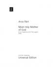 PART,ARVO - MOST HOLY MOTHER OF GOD VOKALPARTITUR