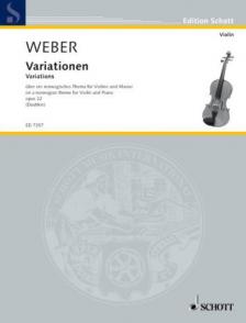 WEBER - VARIATIONEN ÜBER EIN NORWEGISCHES THEMA FÜR VIOLINE UND KLAVIER OP.22 (DUSHKIN)
