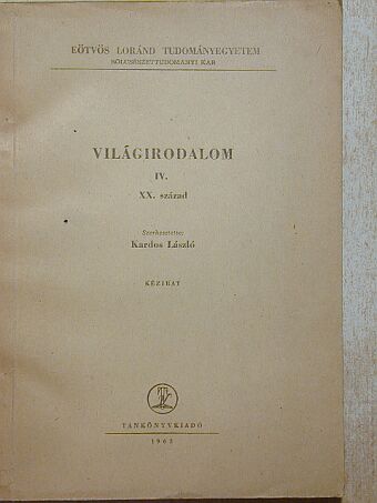Bernáth István - Világirodalom IV. [antikvár]
