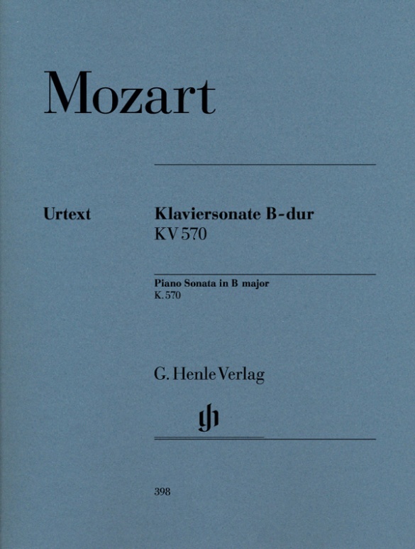 MOZART, W,A, - KLAVIERSONATE B-DUR KV 570 URTEXT (HERTTRICH/THEOPOLD)