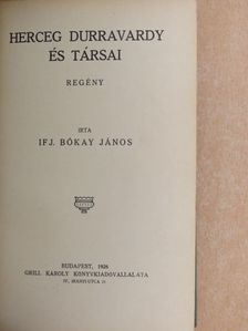 Ifj. Bókay János - Herceg Durravardy és társai/A gyémánt [antikvár]