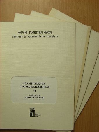 Számítógépes gyorsbibliográfiák 14/1-4. [antikvár]