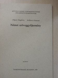 Allgeier Magdolna - Német szöveggyűjtemény [antikvár]