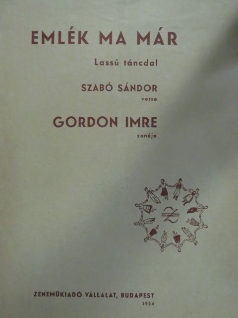 Gordon Imre - Emlék ma már [antikvár]