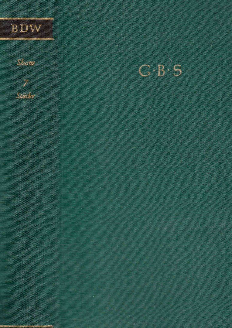 Shaw, George Bernard - 7 Stücke [antikvár]