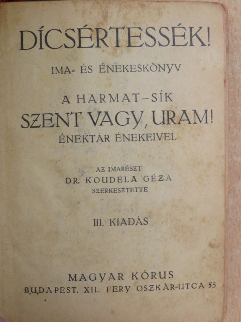 Dícsértessék! [antikvár]