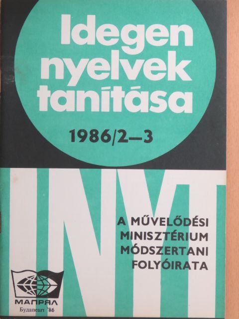 Dr. Szanyi Gyula - Idegen nyelvek tanítása 1986/2-3. [antikvár]