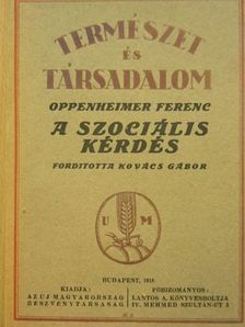 Oppenheimer Ferenc - A szociális kérdés [antikvár]