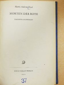 Martin Andersen Nexö - Morten der Rote [antikvár]