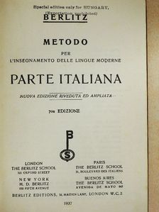 Metodo per l'Insegnamento delle Lingue Moderne - Parte Italiana [antikvár]