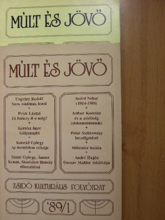 Ámosz Kenan - Múlt és Jövő 1989/1-2. [antikvár]