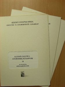 Számítógépes gyorsbibliográfiák 14/1-3. [antikvár]