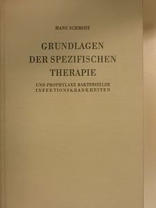 Hans Schmidt - Grundlagen der spezifischen therapie [antikvár]