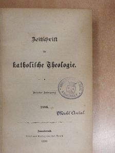 Hartmann Grisar - Zeitschrift für katholische Theologie 1886. (gótbetűs) [antikvár]