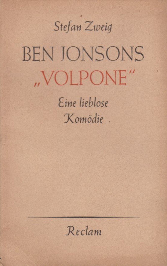 Ben Jonsons "Volpone" [antikvár]