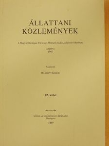 Andrássy István - Állattani Közlemények 82. [antikvár]