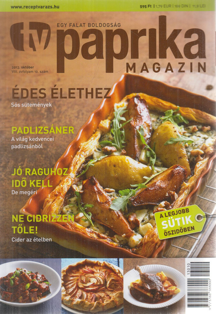ZSIGMOND GÁBOR - TV Paprika Magazin 2013. október [antikvár]