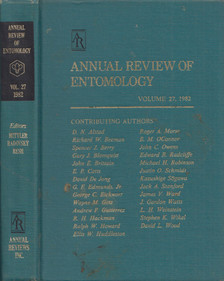 Thomas E. Mittler, Frank J. Radovsky, Vincent H. Resh - Annual Review of Entomology Volume 27, 1982 [antikvár]