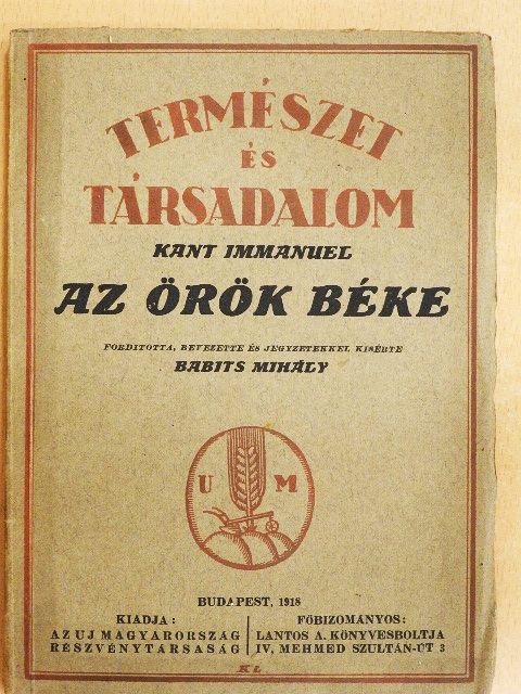 Kant Immánuel - Az örök béke [antikvár]