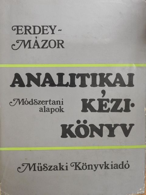 Debreczeny Etele - Analitikai kézikönyv [antikvár]