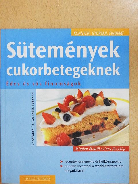 Erika Casparek-Türkkan - Sütemények cukorbetegeknek [antikvár]