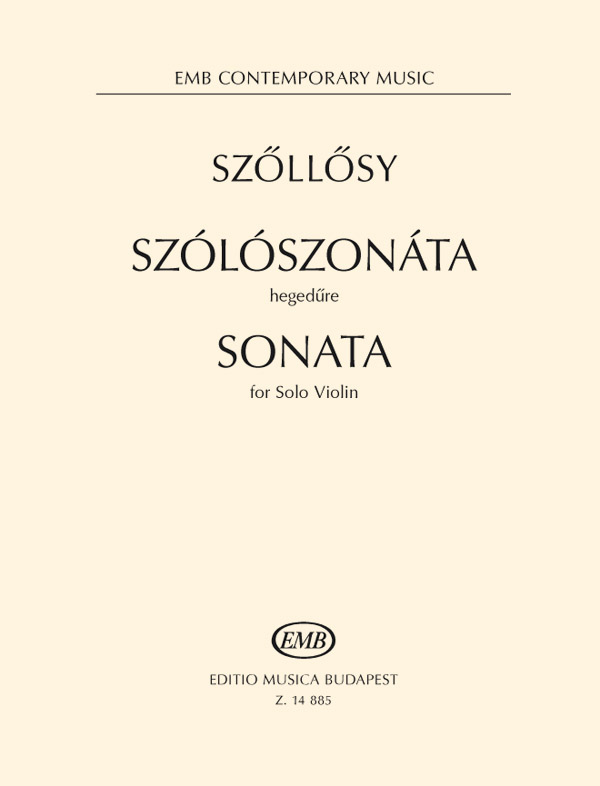 SZŐLLŐSY ANDRÁS - SZÓLÓSZONÁTA HEGEDŰRE