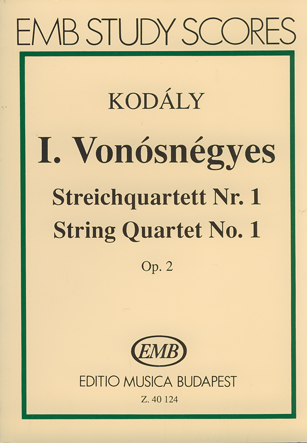 KOD - I. VONÓSNÉGYES OP.2 KISPARTITÚRA