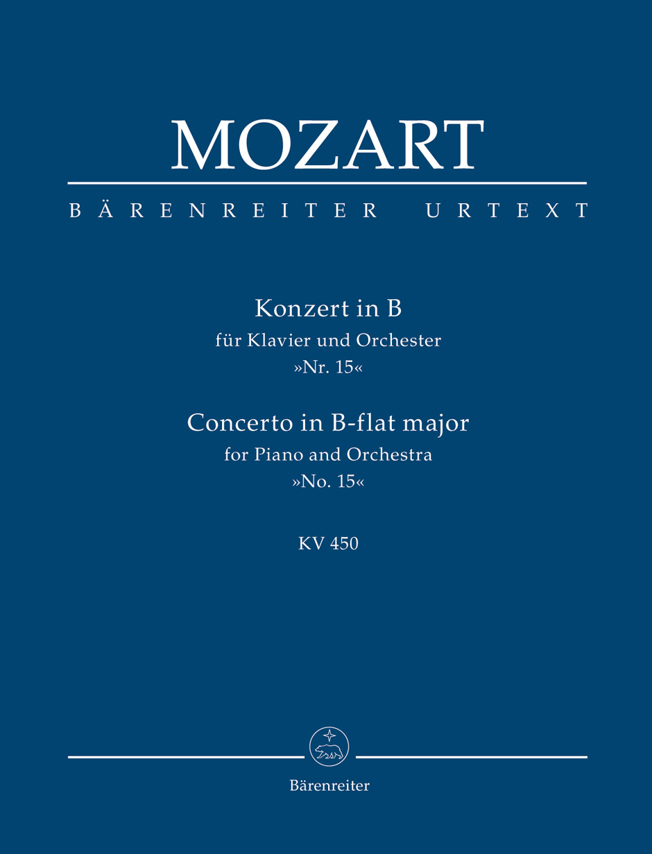 MOZART, W,A, - KONZERT IN B FÜR KLAVIER UND ORCHESTER KV 450, TASCHENPARTITUR