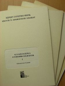 Számítógépes gyorsbibliográfiák 2/1-4. [antikvár]