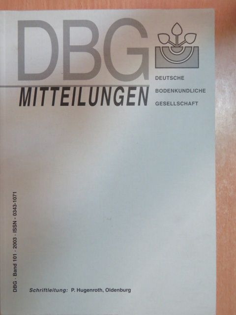 Mitteilungen der Deutschen Bodenkundlichen Gesellschaft 101 [antikvár]