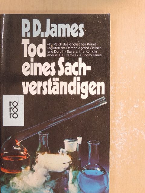 P. D. James - Tod eines Sachverständigen [antikvár]