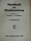 A. E. Feller - Handbuch der Virusforschung - II. Ergänzungsband [antikvár]