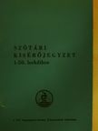 Osztié Györgyné - Szótári kisérőjegyzet a zágrábi angol audio-vizuális tananyag 1-50. leckéihez [antikvár]