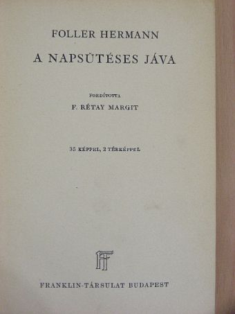 Foller Hermann - A napsütéses Jáva [antikvár]