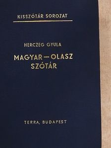 Herczeg Gyula - Magyar-olasz szótár [antikvár]