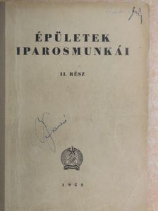 Egyedi László - Épületek iparosmunkái II. [antikvár]