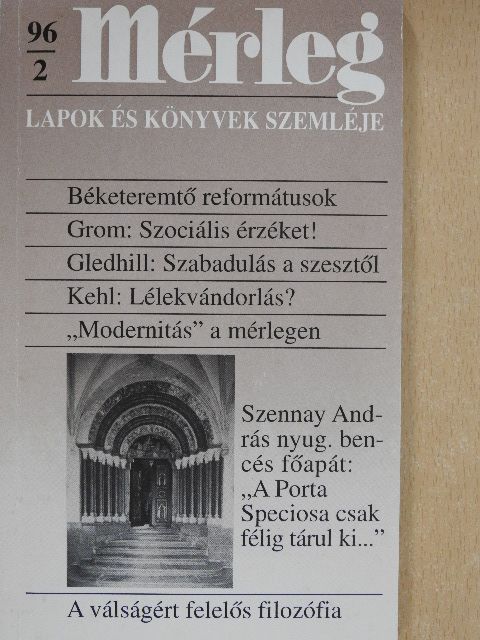 Balogh V. Sz. - Mérleg 1996/2. [antikvár]